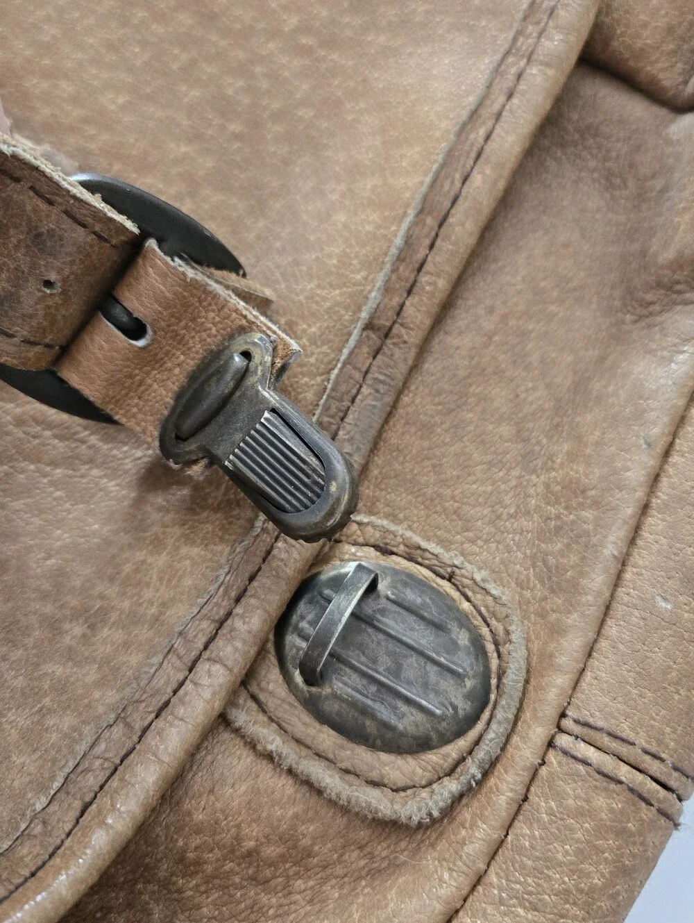 YAK PAK Leather Saddle Bag Vintage